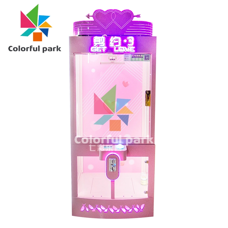 Colorful Park Coin Operated PP Tiger Toy Crane Claw Gift Machine Prize Claw Arcade Game Claw Machine Arcade